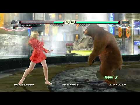 Tekken 6 Kuma Breaks Lili(Barefoot)