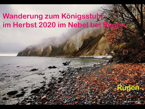 Rügen Im Herbst 2020, Wanderung zum Königsstuhl bei Regen und Nebel - Reise - Urlaub an der Ostsee