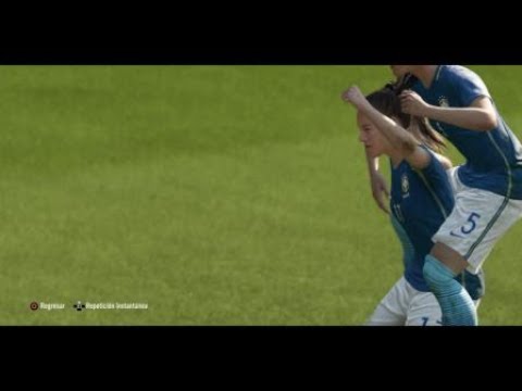 Gol de Andressinha Brasil 5 Australia 1 Copa Mundial Femenina Cuartos de Final FIFA 18