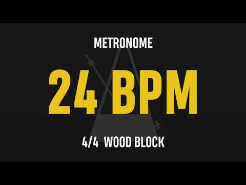 24 BPM 4/4 - Best Metronome (Sound : Wood block)