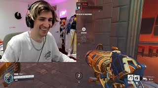 xQc meets a girl in Overwatch 2 game
