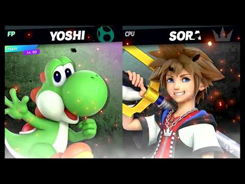 Super Smash Bros Ultimate Amiibo Fights – Yoshi vs the World #89 Yoshi vs Sora