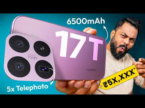 Thumbnail for Xiaomi 17T Unboxing & First Look ⚡ 5X Tele Leica 📷, D8500, 6500mAh & More @ ₹54,999*!