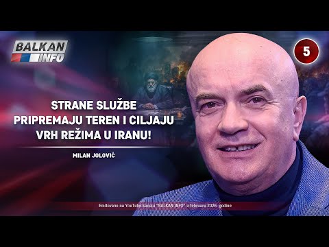 INTERVJU: Milan Jolović – Strane službe pripremaju teren i ciljaju vrh režima u Iranu! (10.2.2026)