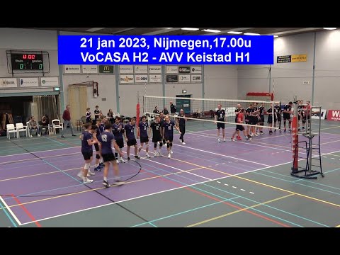 VoCASA H2 - AVV Keistad H1 (21 jan 2023) Full Match, Topdivisie Heren Volleybal