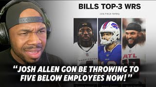 Josh Allen is throwing to DEPARTMENT STORE employees now after Stefon Diggs trade!