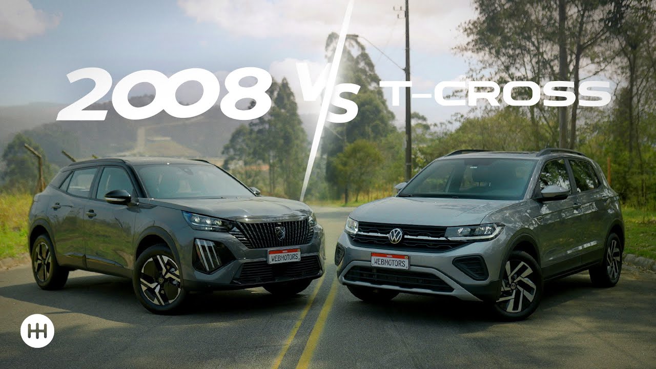 NA FAIXA DOS R$ 170 MIL, QUAL COMPRAR? 🤔 COMPARATIVO: PEUGEOT 2008 GT VS VOLKSWAGEN T-CROSS
