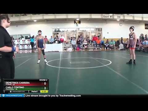 97 Lbs Round 2 (8 Team) - Demetrios Carrera, Illinois Vs Carlo Contino, California 69c2