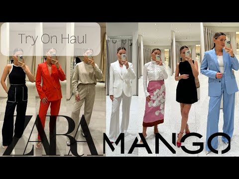 Zara and MANGO ** | Try On HAUL | ** Newest collection