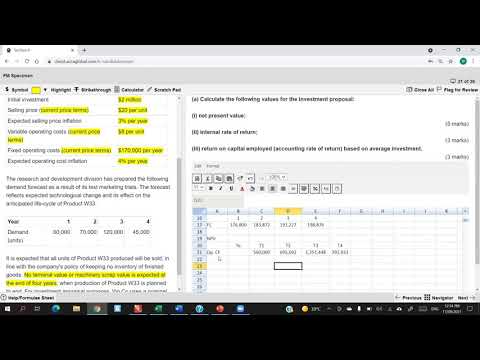 Financial Management - Tackling a constructed response question
