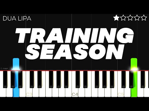 Dua Lipa - Training Season | EASY Piano Tutorial