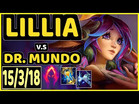 ALBETRAYBER (LILLIA) vs DR. MUNDO - 15/3/18 KDA JUNGLE GAMEPLAY - EUW Ranked GRANDMASTER