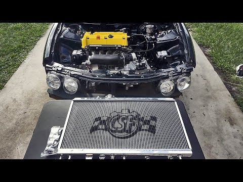MAKING THIS K24 EVEN COOLER! (CSF Radiator Install) - K24 Integra Build (EP.14)