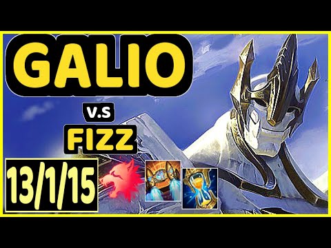 GREVTHAR (GALIO) vs FIZZ - 13/1/15 KDA MID GAMEPLAY - BR Ranked GRANDMASTER
