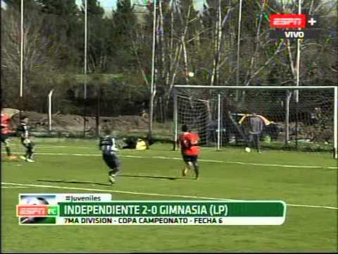 JUVENILES A. 7ma. División. INDEPENDIENTE - GIMNASIA. 2014. Material de ESPN.