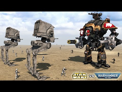 GALACTIC EMPIRE vs IMPERIAL GUARD | Star Wars vs Warhammer 40k (4K, Cinematic)