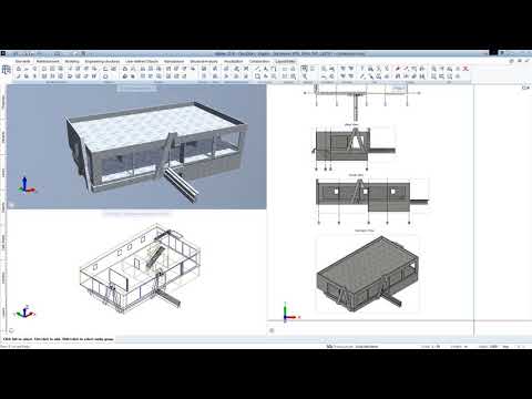 QuickStart lesson 8 - Views and sections: Preparing a formwork drawing and Grid Sections