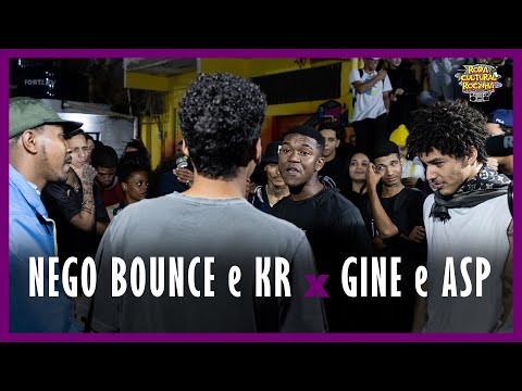 KR e NEGO BOUNCE X ASP e GINE - 1ª FASE - Roda Cultural da Rocinha: 144ª EDIÇÃO