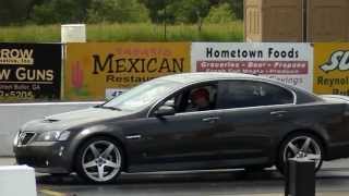 preview picture of video '1/4 mile run - Pontiac G8 GT @ Silver Dollar Speedway'