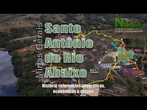 Santo Antônio do Rio Abaixo, MG – História, mapas, população, produtos, vídeo e fotos.
