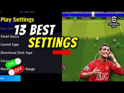 13 ЛУЧШИХ настроек, которые стоит включить в ✨eFootball 2026 Mobile 🎮