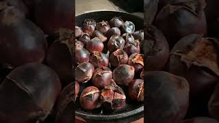 Chestnuts roasting on an open fire...literally