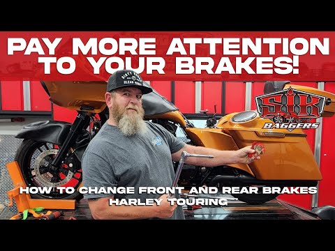 ⚡A Step-by-Step Guide to Changing Front and Rear Brakes on Your Harley Touring Motorcycle⚡