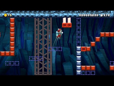Super Mario Maker 2 - 2-2: Switch Block Cavern by Pey10B - No Commentary