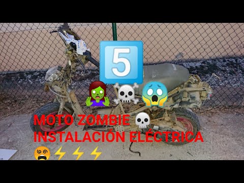 5️⃣MOTO ZOMBIE☠️ ESQUELETO: ⚡INSTALACIÓN ELÉCTRICA REDUCIDA🧟‍♂️😹😂