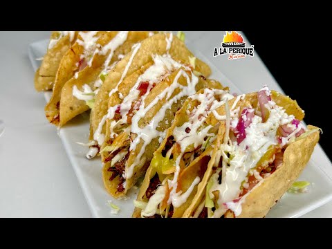 Tacos de dorados de carne con papas 😋 / Cocinando A la Periqué