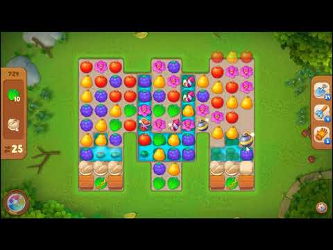 Gardenscapes Level 729 No Booster 🌲 l MiniGames