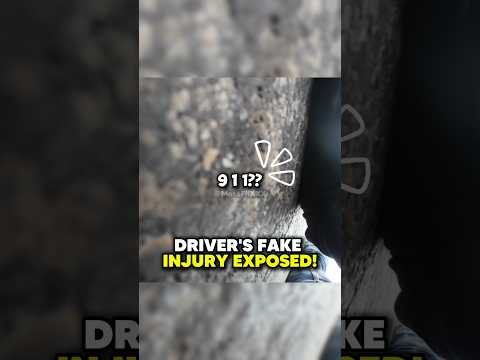 Driver FAKES Injury After Bike Crash!@bcn_R6
