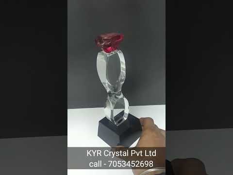 Color Diamond Crystal Trophy