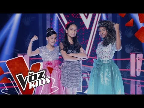 Sarah Lucía, Jaziel and Isabella sing in the Super Battles | The Voice Kids Colombia 2019