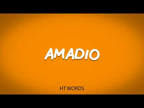 How to pronounce AMADIO