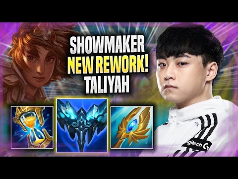 SHOWMAKER CRAZY GAME WITH TALIYAH NEW REWORK! - DK ShowMaker Plays Taliyah MID vs Galio!