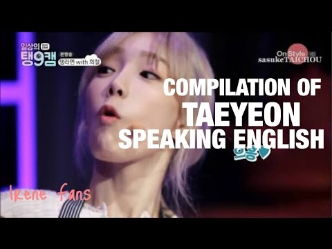 Compilation of TAEYEON Speaking English