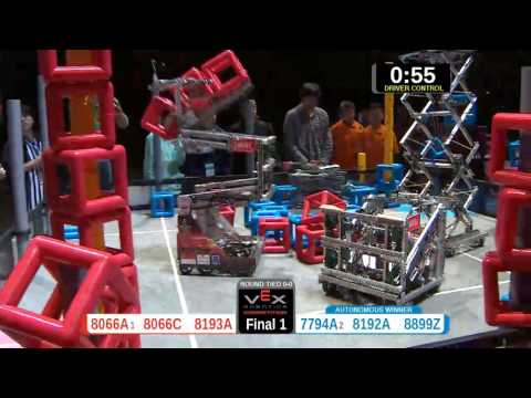 2015 VRC-MS Spir Finals 1 -  (8066A 7794A) 91-Spirit Div-VRC Middle School-VEX Worlds 2015