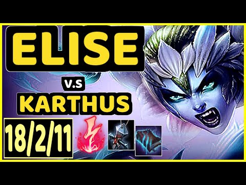 CBOI (ELISE) vs KARTHUS - 18/2/11 KDA JUNGLE GAMEPLAY - EUW Ranked GRANDMASTER