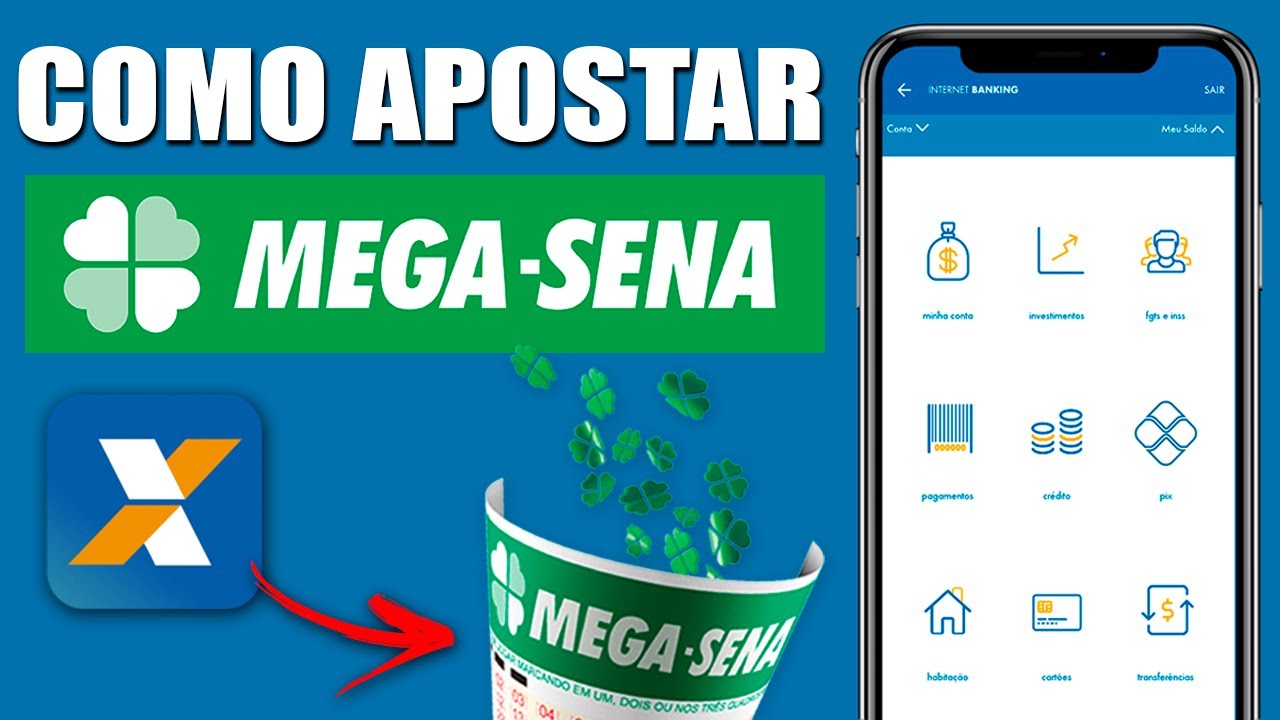 COMO APOSTAR NA MEGA SENA ONLINE PELO APP DA CAIXA
