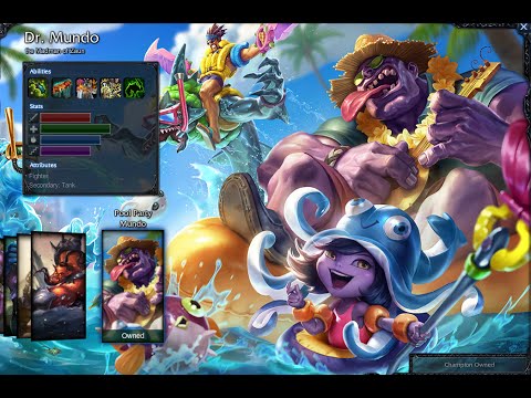Pool Party Mundo Skin Spotlight Gameplay 1080p HD