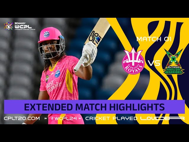 Extended Highlights Match 1 | Barbados Royals Women vs. Guyana Amazon Warriors Women – WCPL24