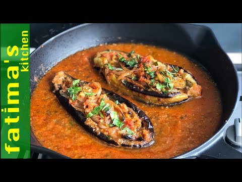 FILLED EGGPLANTS🔝✅'IMAM BAYILDI’ Traditional Turkish Classic Recipe | Vegan🌱Gluten- Free