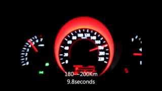 kia cerato koup 2000cc 6AT 2012 EX 0-200km/h speed test