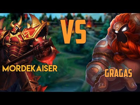 Gragas vs Mordekaiser || When the whole game is in Top Lane