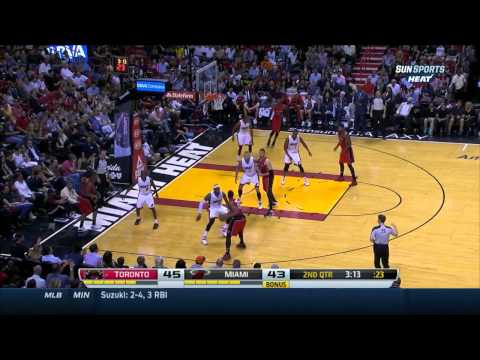 Jonas Valanciunas vs Miami Heat 2014.03.31