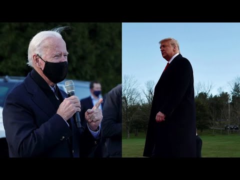 COVID-19成為焦點，特朗普、拜登進行最後的努力。 (COVID-19 in spotlight as Trump, Biden make final push)