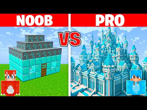 EPIC BUILD BATTLE: NOOB vs PRO in DIAMOND HOUSE CHALLENGE!