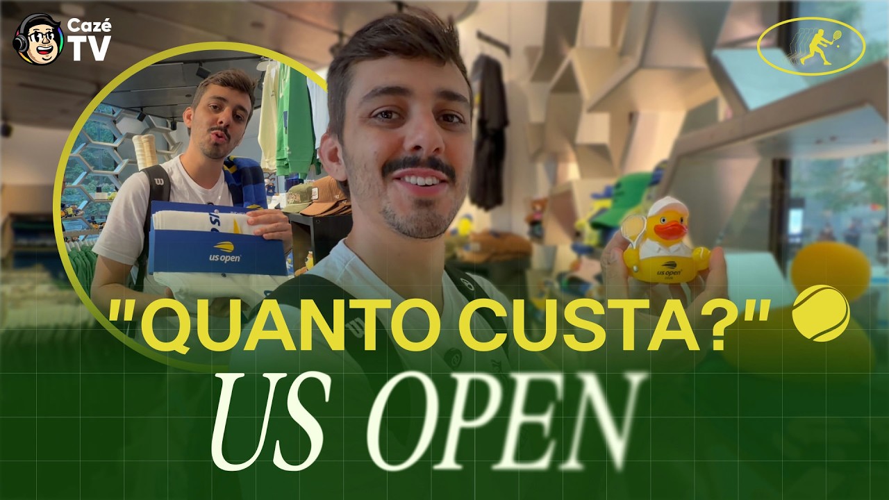FOMOS À LOJA OFICIAL DO US OPEN EM NY PRA VER SE DÁ PRA COMPRAR ALGUMA COISA
