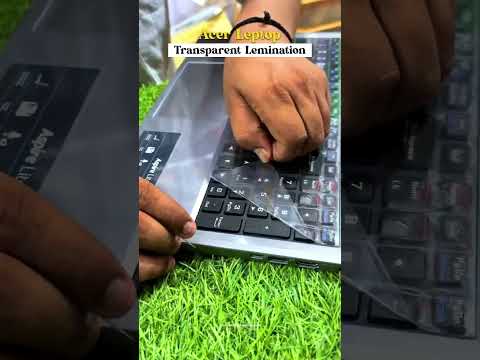 Transparent laptop lamination #laptoplamination #kundancommunication #acerlaptop